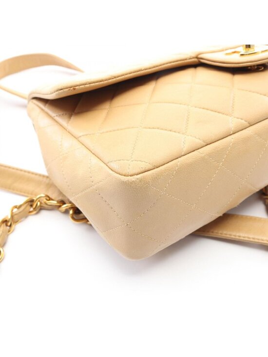 Chanel Backpack Quilted Beige Lambskin Suzu main image 14